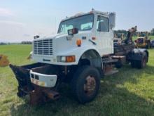 1998 INTERNATIONAL 4900 SNOW PLOW TRUCK VN:505360 4x4, powered by diesel engine, equipped with power