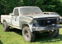 1986 Ford F150 4X4 INOP OFFSITE