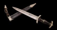 Early German Model 1933 SS Dagger and Scabbard