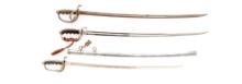Group of Three (3) U.S. M1902 Army Officer's Swords