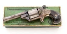 Civil War-Era National Arms Co./Moore's Patent Front-Loading Pocket Revolver, w/Rare Pasteboard Box
