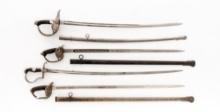 Group of Four (4) German/Austrian Swords
