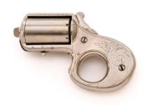 Scarce Engraved Brass-Frame James Reid "My Friend" Knuckle-Duster Revolver