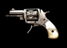 Ornately Embellished Belgian Folding-Trigger Double-Action Pocket Revolver