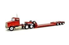 Freightliner Conventional w/ Lowboy - Red