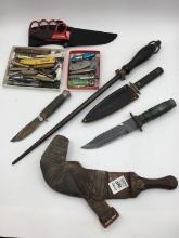 Group Including Knife Steel, Various Fixed