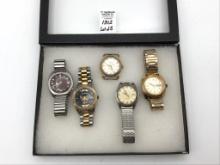 Lot of 5 Men's Wristwatches Including