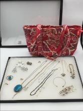 Collection of Silver Ladies Costume Jewelry