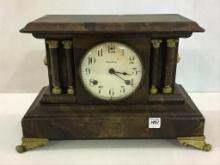 Antique Keywind Waterbury Mantle Clock