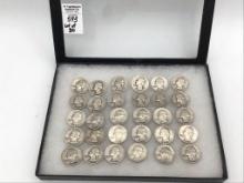 Collection of 30 Silver Washington Quarters