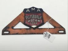 Sm. Porcelain/Metal Bracket Sign Marked