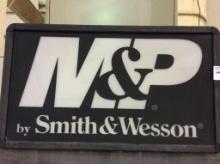 Plastic Light Up M&P Smith & Wesson Sign-