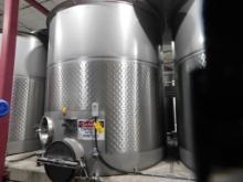 Spokane Industries 2,500 Gallon V90-8-S Stainless Steel Wine Fermentation Tank w/Lid (SUBJECT TO