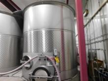 Spokane Industries 2,500 Gallon V90-8-S Stainless Steel Wine Fermentation Tank (NO LID) (SUBJECT TO