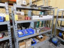 LOT: Rack w/Contents of MWD Parts & Consumables, Filters, Fittings, Carbide Parts & Accessories