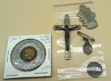 COINS AND RELIGIOUS ITEMS