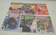 MARVEL COMICS THE NEW MUTANTS COMIC LOT - SIX