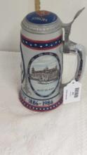 STROH STATUE OF LIBERTY- ELLIS ISLAND 1886-1986 BEER STEIN