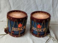 BUSCH BAVARIAN BEER BACK BAR REGIMENT DRUM LAMPS 203-311 2W