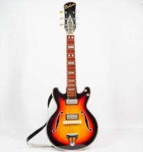 "Rare! 1960s Vintage Nomura Toy TN Tin Electric Guitar, Gibson Type, Made in Japan"