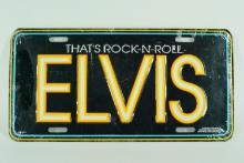 1994 Elvis Presley That's Rock 'n' Roll Metal License Plate