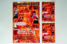 Set of (3) Rocky Smith Jr. Boxing Posters: July 6, 2004