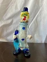 Murano Glass Clown with Umbrella