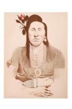 Mark English Signed Lithograph "Crow Warrior" 1976
