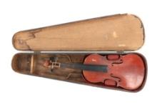 Czechoslovakia Wooden Violin Vintage c. 1950-60s