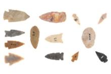 Projectile Point Collection Woodland Period 1000BC