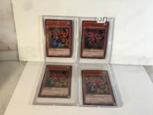 Lot of 4 Pcs Collector Modern YU-Gi-Oh Assorted Trading Game Cards - See Pictures