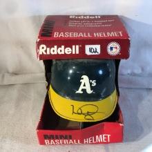 Collector Riddell Mini Baseball Helmet A's Signed  -  See Pictures