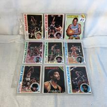 Lot of 9 Pcs Collector Vintage NBA Basketball Sport Trading Assorted Cards and Palyers -See Pictures