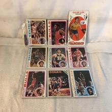 Lot of 9 Pcs Collector Vintage NBA Basketball Sport Trading Assorted Cards and Palyers -See Pictures