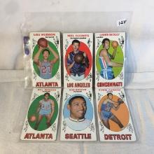 Lot of 6 Pcs Collector Vintage NBA Basketball Sport Trading Assorted Cards and Palyers -See Pictures