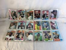 Lot of 18 Pcs Collector Vintage NFL Football Sport Trading Assorted Cards and Players - See Pictures