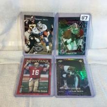 Lot of 4 Pcs Collector Modern NFL Football Sport Trading Assorted Cards and Players -See Pictures