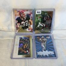 Lot of 4 Pcs Collector Modern NFL Football Sport Trading Assorted Cards and Players -See Pictures