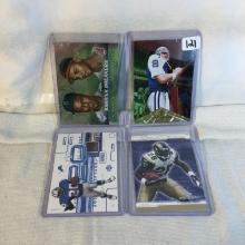 Lot of 4 Pcs Collector Modern NFL Football Sport Trading Assorted Cards and Players -See Pictures