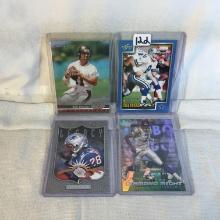 Lot of 4 Pcs Collector Modern NFL Football Sport Trading Assorted Cards and Players -See Pictures