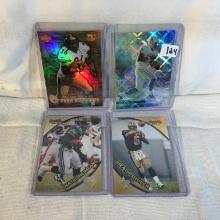 Lot of 4 Pcs Collector Modern NFL Football Sport Trading Assorted Cards and Players -See Pictures