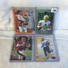 Lot of 4 Pcs Collector Modern NFL Football Sport Trading Assorted Cards and Players -See Pictures