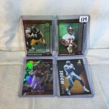 Lot of 4 Pcs Collector Modern NFL Football Sport Trading Assorted Cards and Players -See Pictures