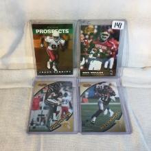Lot of 4 Pcs Collector Modern NFL Football Sport Trading Assorted Cards and Players -See Pictures