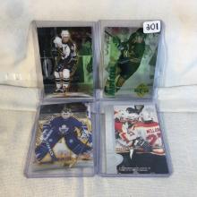 Lot of 4 Pcs Collector Modern NHL Hockey Sport Trading Assorted Cards and Players -See Pictures