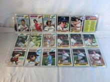 Lot of 18 Pcs Collector Vintage MLB Baseball Sport Trading Assorted Cards & Players -See Pictures