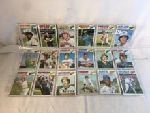 Lot of 18 Pcs Collector Vintage MLB Baseball Sport Trading Assorted Cards & Players -See Pictures