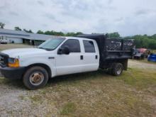 1999 FORD F-350 XL SUPERDUTY, AUTOMATIC, 2WD, DUMPBED, 138,000 MILES SHOWIN