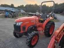 KUBOTA L2501 TRACTOR, 4WD, 3PH, LITTLE RUST BUT RUNS GOOD, S: 529629, HOURS