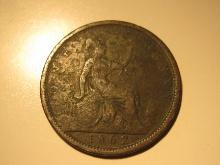 1862 Great Britain Penny (Queen Victoria Era)